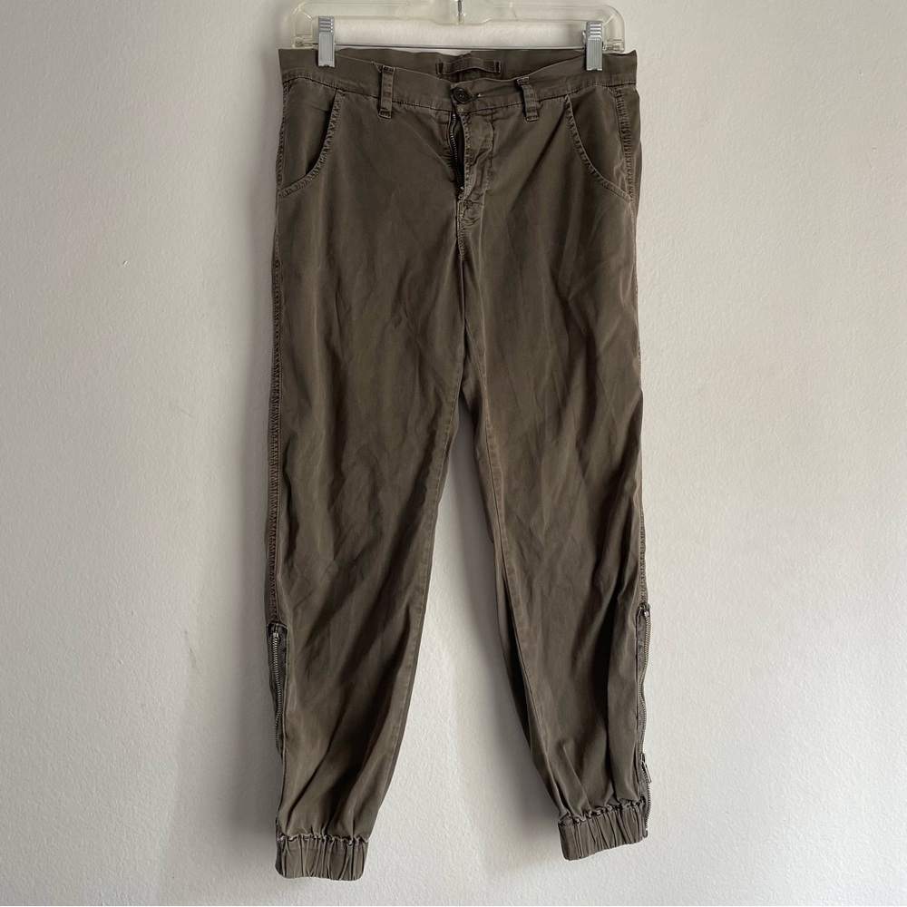 J Brand olive green slouchy high waisted jogger cargo style pants